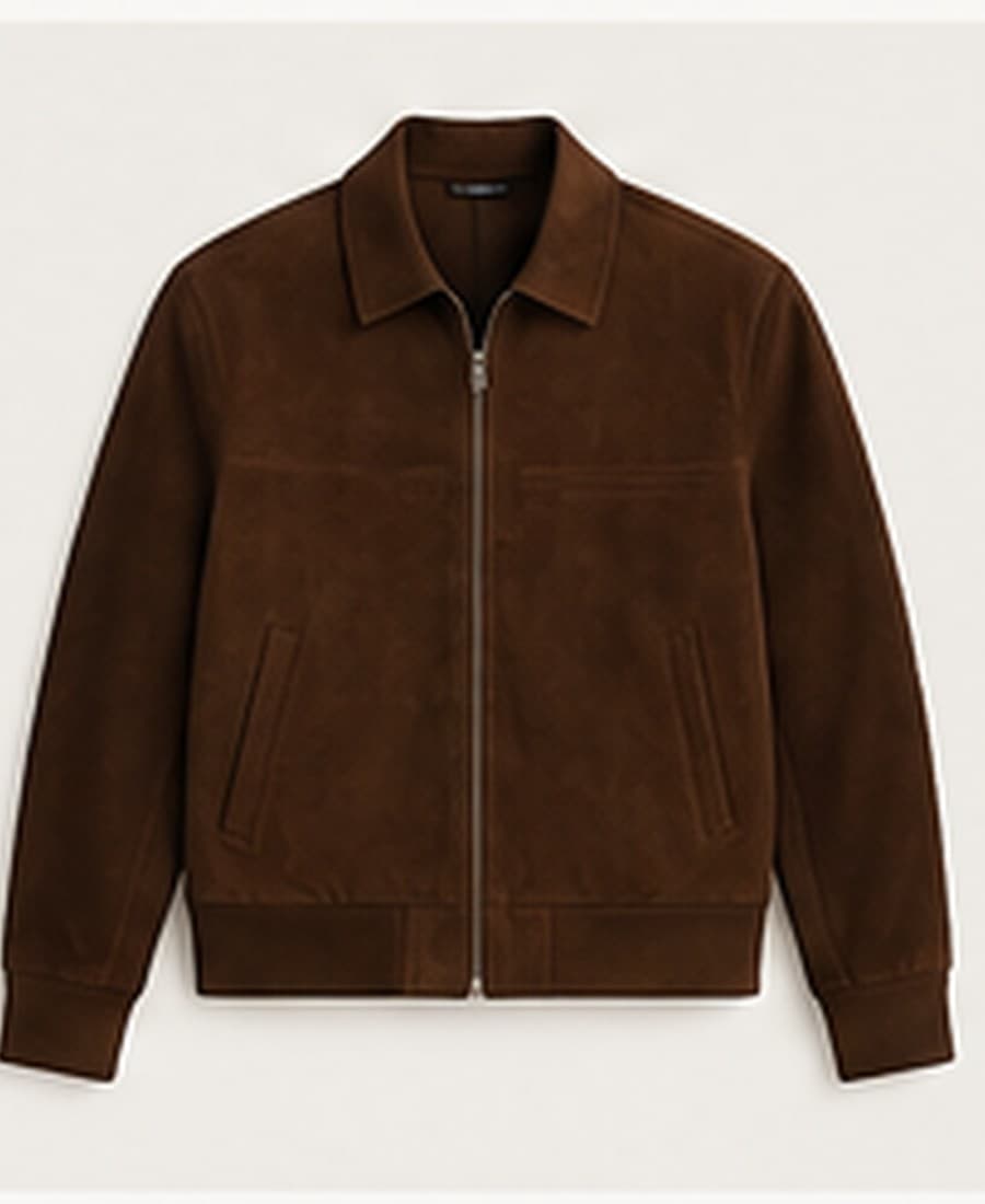 Suede-Effect Bomber 1
