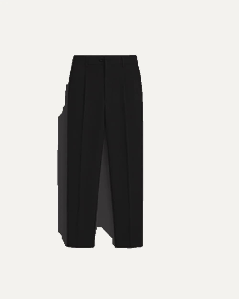 Pantalon Tailleur Plissé Black