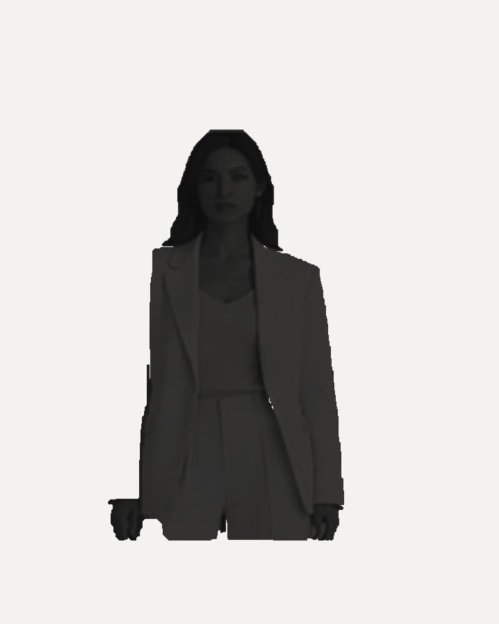 Soft Tailored Jacket Black