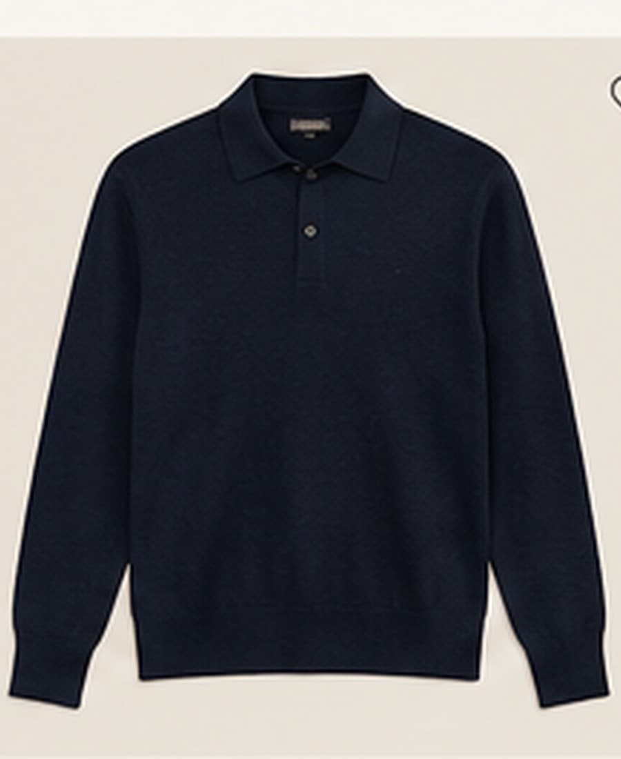 Zachte Gebreide Polo 1